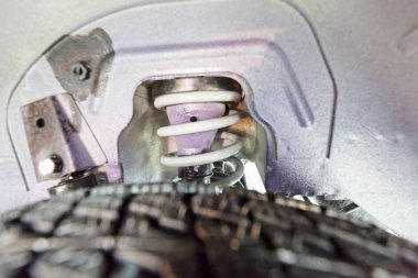 Arabanın, not alan sığ derinliği çeşitli detayları