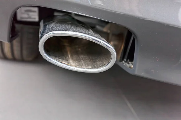 Exhaust Pipe Car Note Shallow Depth Field — Stock Photo, Image