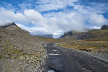 İzlanda 'daki Buzul Vatnajokull' un manzarası güzelmiş.