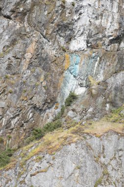 Tofino 'daki bir zodyak teknesinin renkli bir dağ manzarası