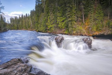 Banff Ulusal Parkı 'nda akan dere, Kanada