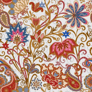 Etnik geleneksel tarzda seamless modeli.