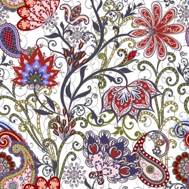 Etnik geleneksel tarzda seamless modeli.