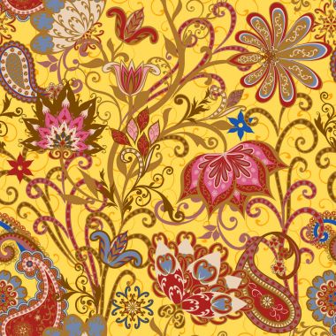 Etnik geleneksel tarzda seamless modeli.