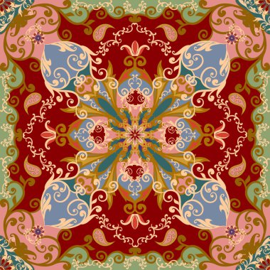 Etnik geleneksel tarzda seamless modeli.