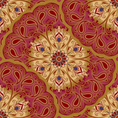 Mandalalar vektör seamless modeli. 