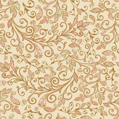 Sebze Dikişsiz Paisley desen.