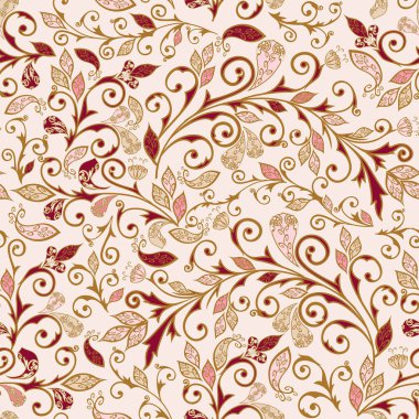 Sebze Dikişsiz Paisley desen.