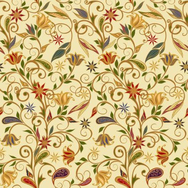 Etnik geleneksel tarzda seamless modeli.