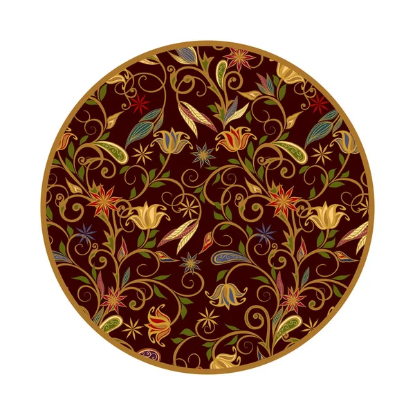 Dekorative florale Ornamente im östlichen Stil. Mandala. — Stockvektor