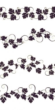 Sorunsuz süsler üzüm üzüm ile ayarla. 