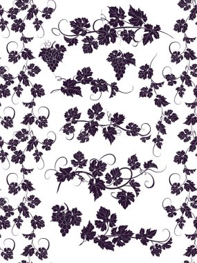 Üzüm şarapları ile sorunsuz süsleme ve tasarım öğeleri