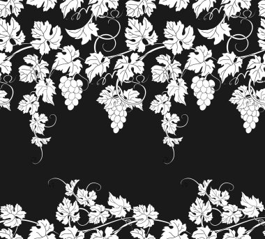 Üzüm vintage tarzı ile vektör Dikişsiz desen arka plan.