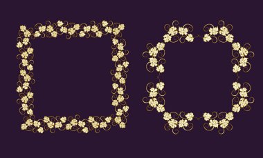 Üzümlü ve üzümlü metin için arkaplan.