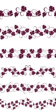 Sorunsuz süsler üzüm üzüm ile ayarla.