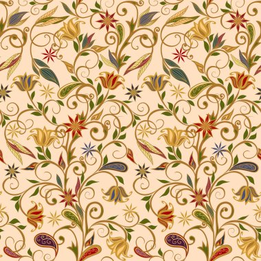 Etnik geleneksel tarzda seamless modeli.