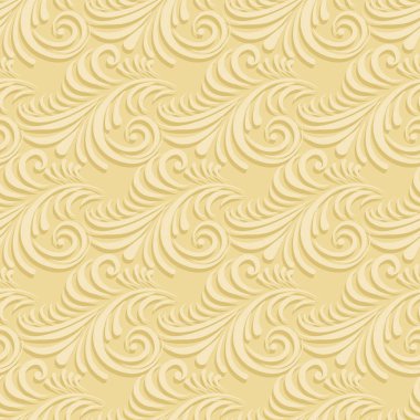 Hacimsel sorunsuz çiçek desenli arka plan.