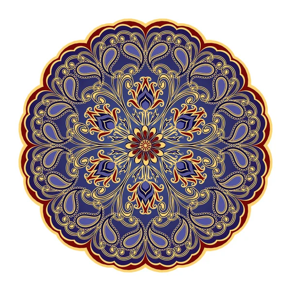 Dekoratif çiçek süsleme Doğu tarzı. Mandala.