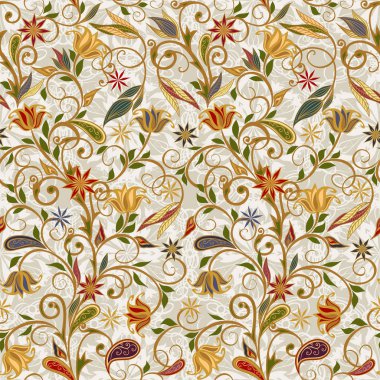 Etnik geleneksel tarzda seamless modeli.