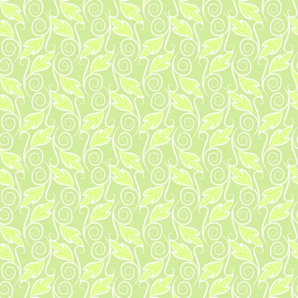 Patrón de follaje sin costuras. Color damasco vector textura . — Vector de stock