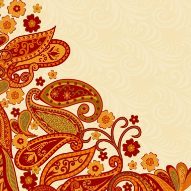 Arka planda etnik geleneksel tarzı.