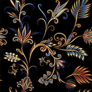 Etnik geleneksel tarzda seamless modeli.