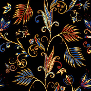 Etnik geleneksel tarzda seamless modeli.