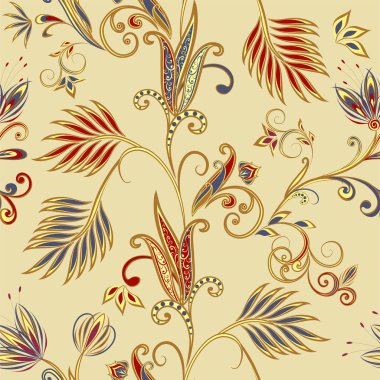 Etnik geleneksel tarzda seamless modeli.