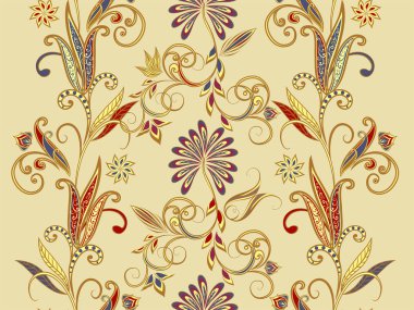 Etnik geleneksel tarzda seamless modeli.