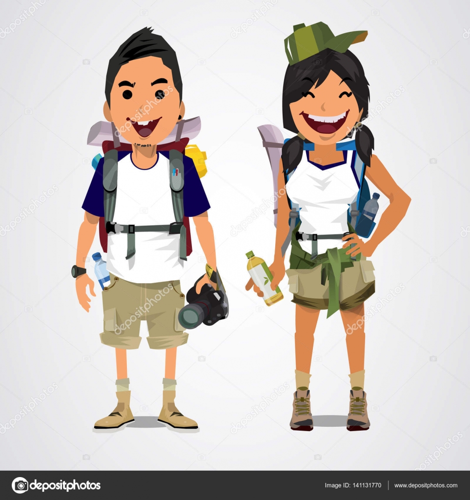 旅行者ストックベクター ロイヤリティフリー旅行者イラスト Depositphotos