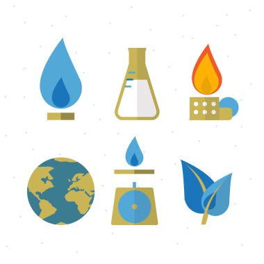 Gaz kaydetmek için earth simgesini - vektör