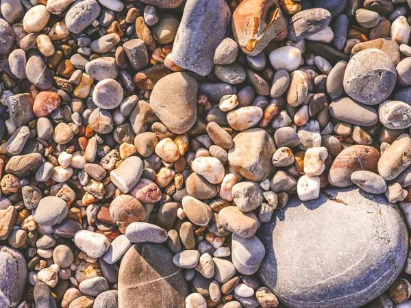 Stones on the beach,Pebbles as abstract background — Stock Photo, Image
