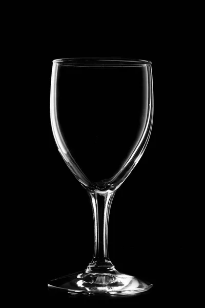 Glass Wine Black Background — Stock Photo, Image