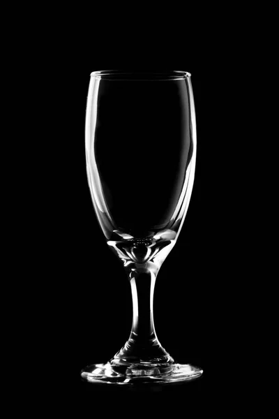 Glass Wine Black Background — Stock Photo, Image