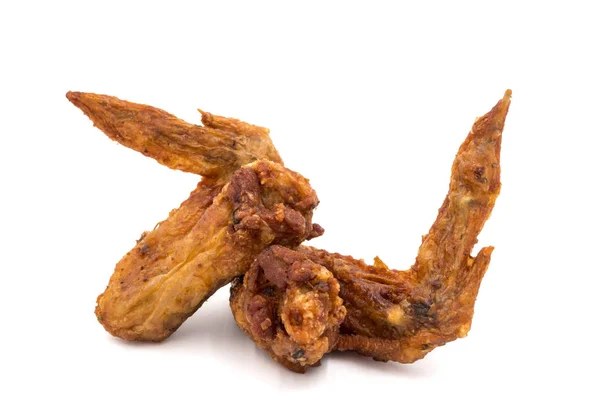 Fried chicken wings on a white background. — Stock Photo, Image