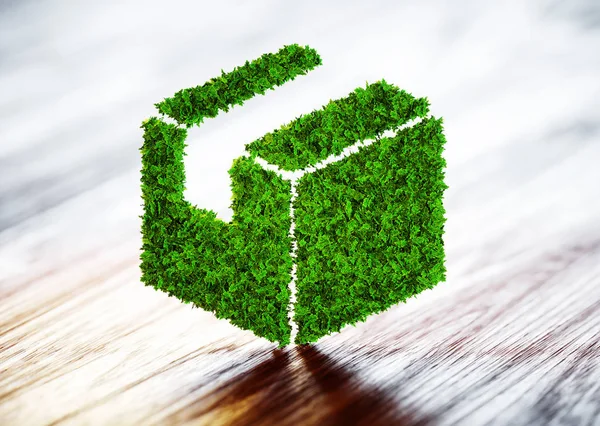 Grön hållbar frakt koncept. — Stockfoto
