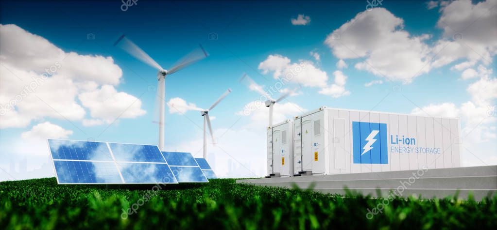 Concept of energy storage system.