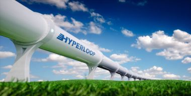 Hyperloop ulaşım kavramı.