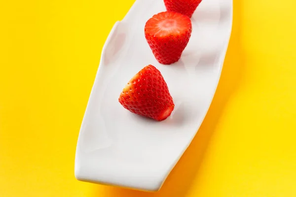 Färska jordgubbar. — Stockfoto