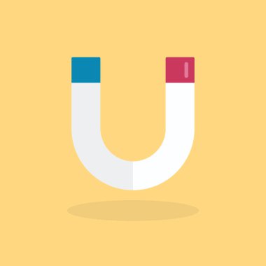 mıknatıs düz simge tasarlamak