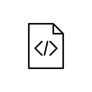 Simge vektör illüstrasyonu kodlanıyor