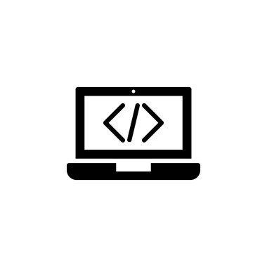 Simge vektör illüstrasyonu kodlanıyor