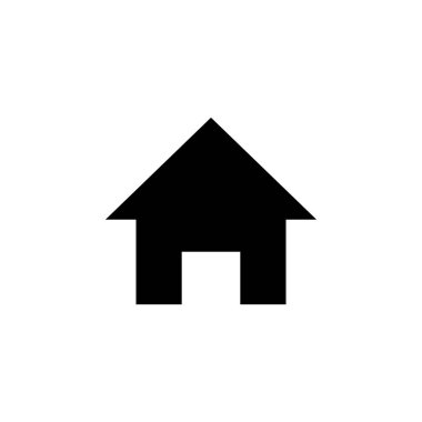 Ev simgesi vektör illüstrasyonu