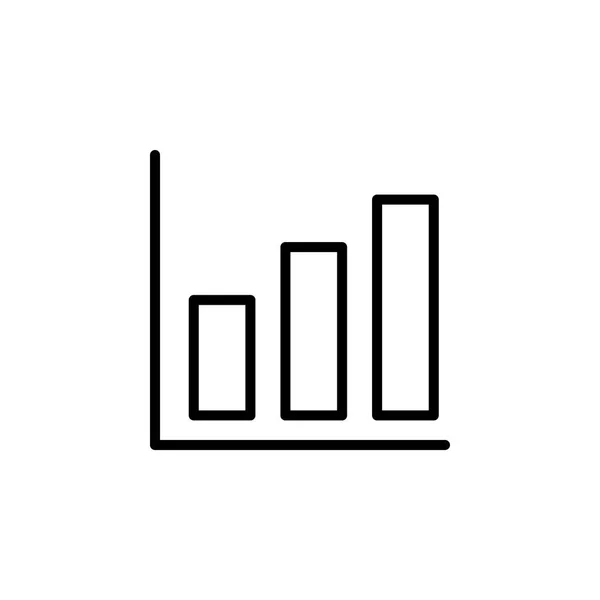 Icono gráfico de barras vector ilustración — Archivo Imágenes Vectoriales