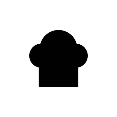 Şef şapka simgesi vektör illüstrasyonu