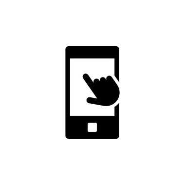 dokunmatik ekran vektör resimlemesi