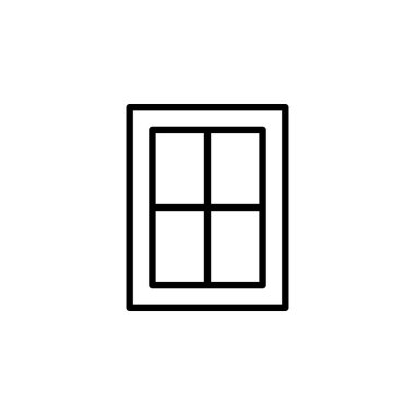pencere simgesi vektör illüstrasyonu