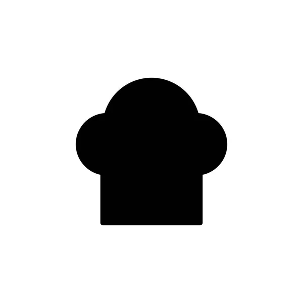 Chef hoed pictogram vector illustratie — Stockvector