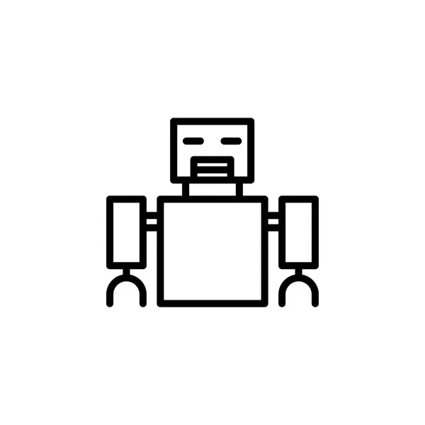 Robot ikon vektor illustration — Stock vektor