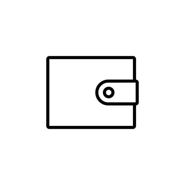 Monedero icono vector ilustración — Vector de stock